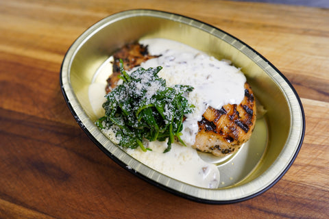 Grilled Chicken Floretine