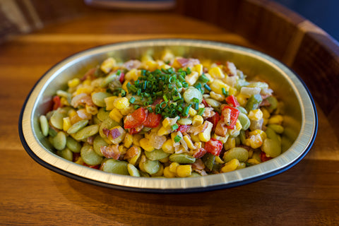 Roasted Corn and Lima Bean Succotash