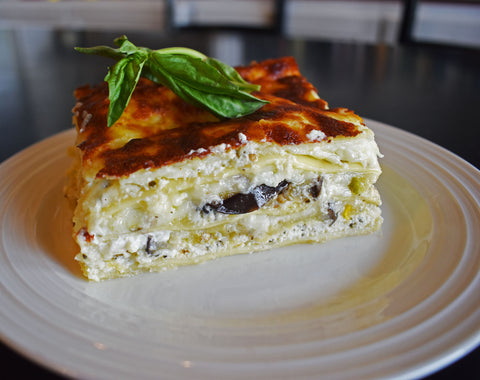 Roasted Vegetable Lasagna with Goat Cheese