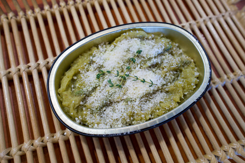 Spaghetti Squash with Lemon Pesto