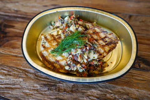 Seared Chicken Breast with Artichoke Salsa