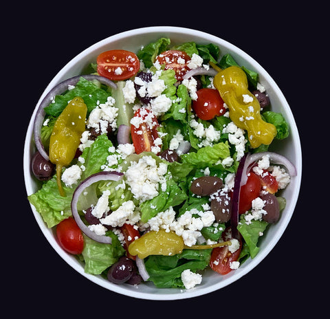 Greek Salad with Feta and Greek Dressing
