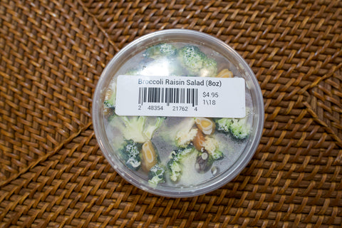 Broccoli Salad with Raisins and Peanuts   (16 oz)