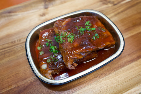 House Smoked Baby Back Ribs With Black Fig BBQ Sauce