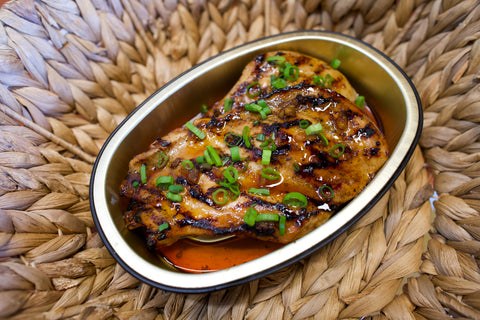 Grilled Sticky Bourbon Chicken Breast