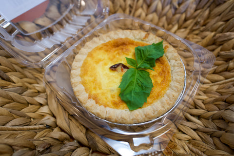 Tomato, Basil, Mozzarella Mini Quiche