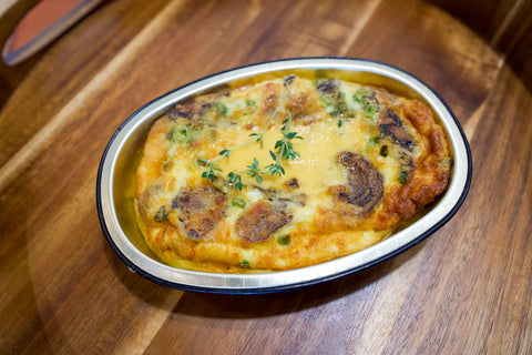 Mushroom, Onion and Swiss Frittata