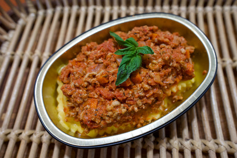Cheese Ravioli with Chicken Bolognaise