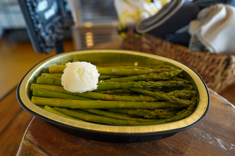 Steamed Asparagus with Citrus Butter