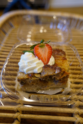 Glazed Banana Bread Pudding