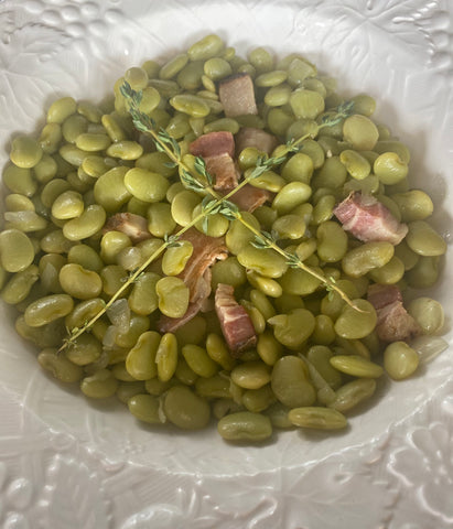 Lima Beans with Bacon and Onions