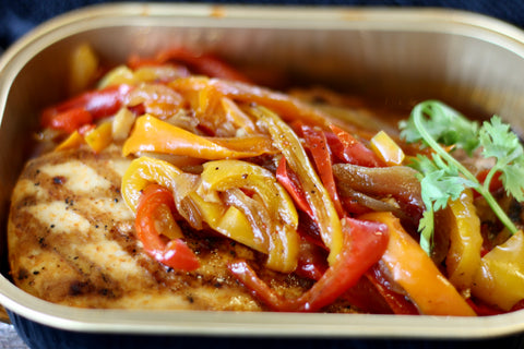 Grilled Cajun Chicken with Sweet Pepper Compote