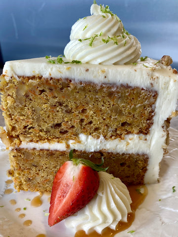 Carrot Cake with Honey Cream Cheese Icing