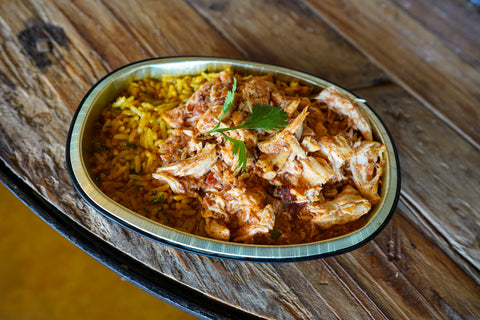 Chicken Tinga with Yellow Rice