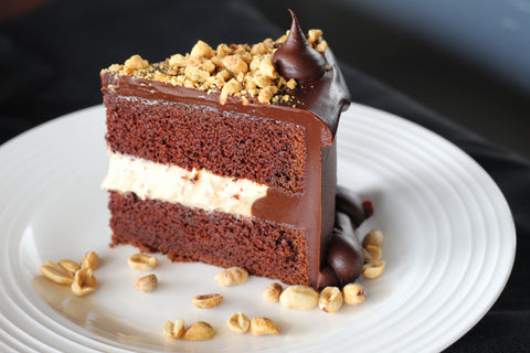 Chocolate Layer Cake with Peanut Butter Mousse