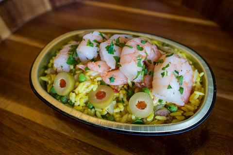 Bradley's Sausage, Shrimp and Chicken Paella