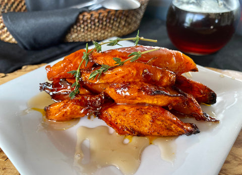 Chili Maple Glazed Carrots