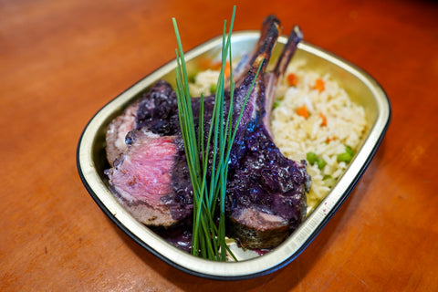 Blueberry Glazed Lamb Chops