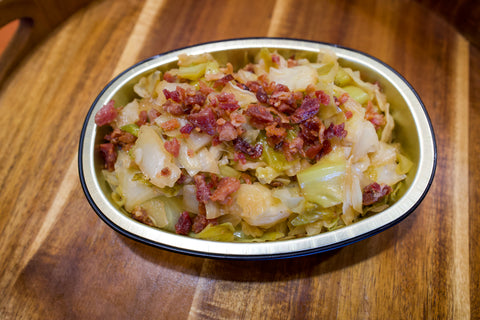 Cabbage with Bacon and Sweet Onions