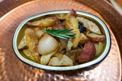 Roasted Mixed Potatoes and Onions