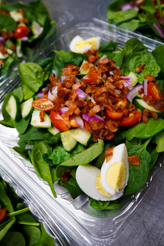 Classic Spinach Salad w/Bacon Vinaigrette