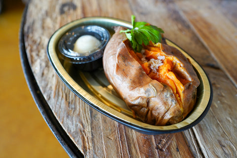 Roasted Sweet Potato with Honey Butter