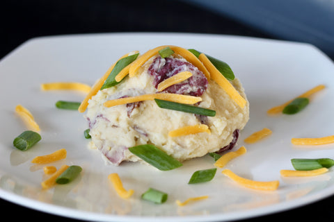 Cheddar, Green Onion Smashed Potatoes