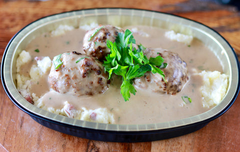 Swedish Meatballs with Mashed Potatoes