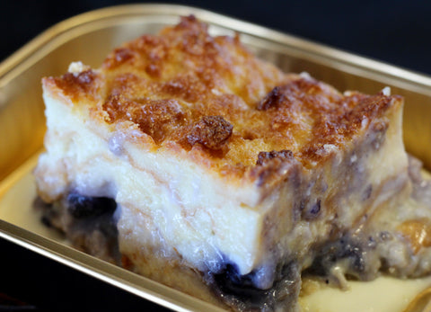 White Chocolate Blueberry Bread Pudding